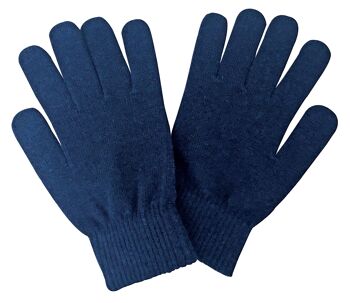 Gants de laine thermiques magiques chauds d'hiver tricotés minces pour hommes adultes 5