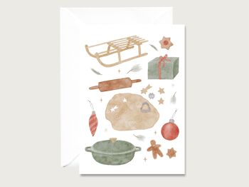 Carte de Noël | Biscuits | carte de Noël 2