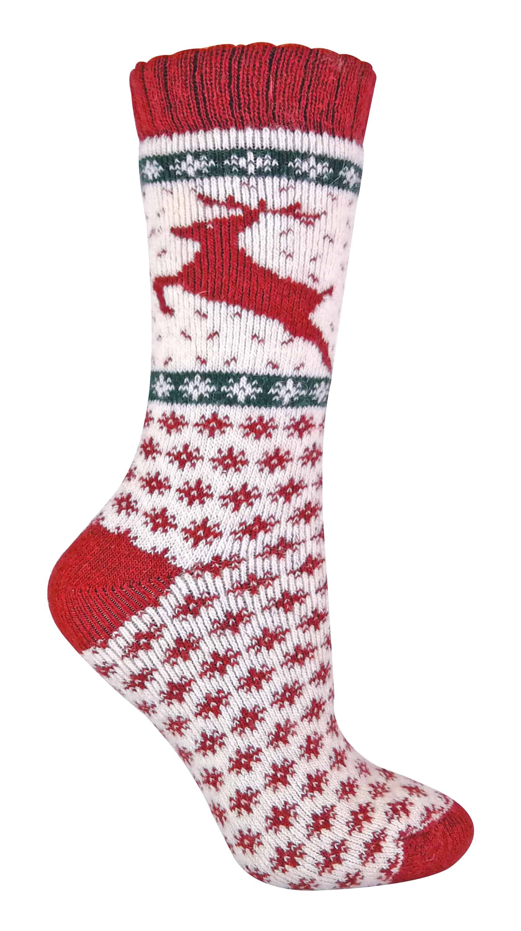 SOCK SNOB – Damen Wollstrickmuster Neuheit Weihnachtssocken