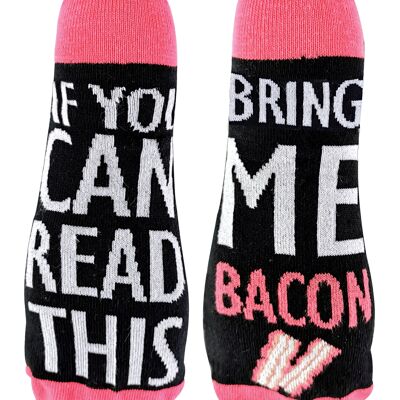If You Can Read This Socks Bring Me - Vino Cerveza Gin Té Café Pizza