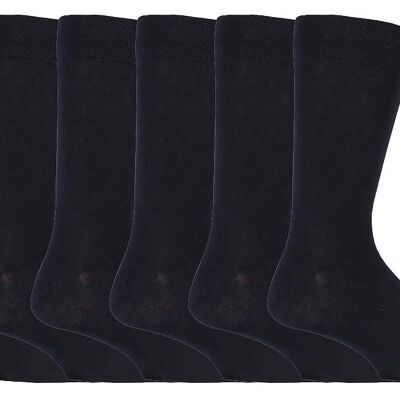 Mens 6 Pack Plain Cotton Comfortable Cosy Everday Home Work Socks