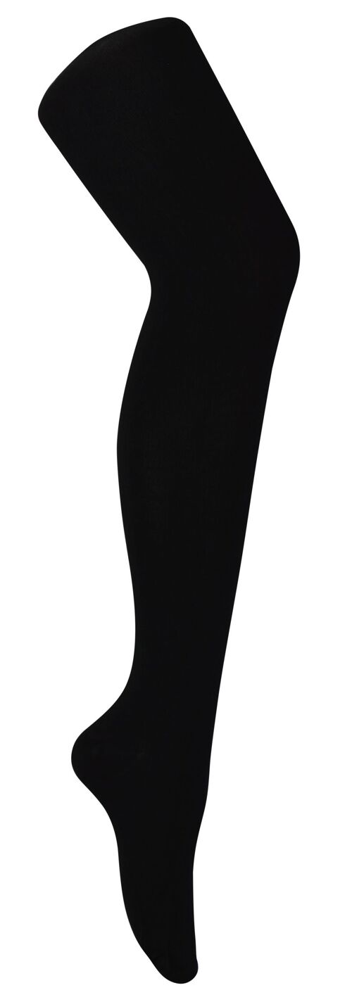 Bamboo Tights for Women in Black | Super Soft Plain Opaque Tights for Ladies