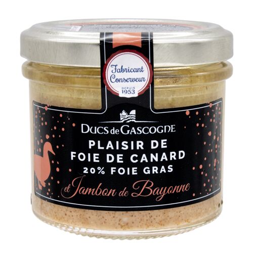Plaisir de foie de canard et jambon de Bayonne (20% foie gras) 90g