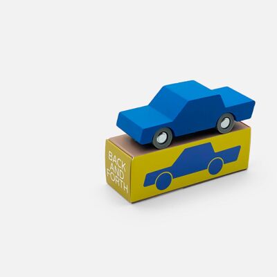 Back and Forth - Wooden Toy Car (Blue)