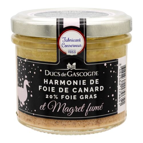 Harmonie de foie de canard et magret fumé (20% foie gras) 90g