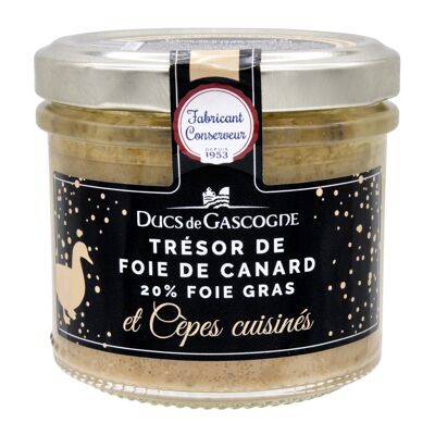 Trésor de foie de canard et cèpes cuisinés (20% foie gras) 90g