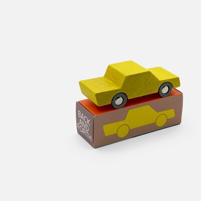 Back and Forth - Wooden Toy Car (Yellow)