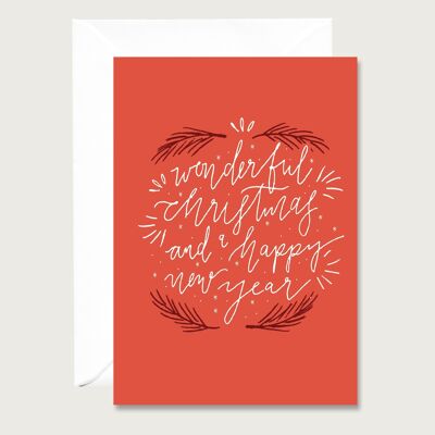 Christmas Card | great | Folding card for Christmas | lettering