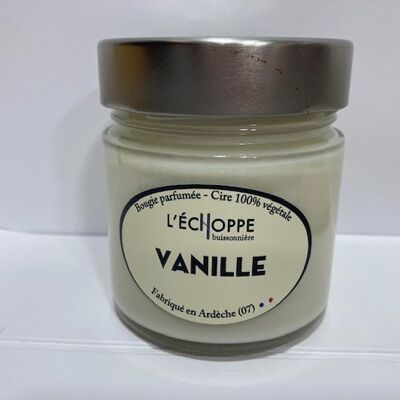 SCENTED CANDLE 100% VEGETABLE SOY WAX - 180 G VANILLA