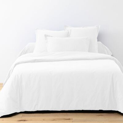 Bettlaken-Set 240x300 4-teilig mit Spannbettlaken 160x200 cm Cotton White