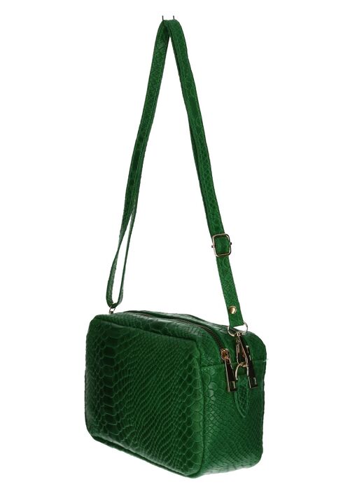 Handtasche LELLA Genuine Leather grün + 3 Farben