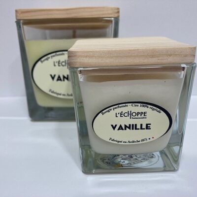 SCENTED CANDLE 100% VEGETABLE SOYA WAX - 6X6 80 G VANILLA