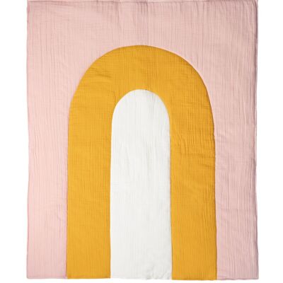 Dusty Rose Rainbow Blanket