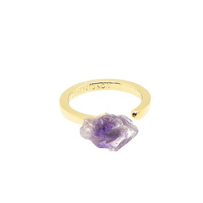 SIDE AMETHYST RING