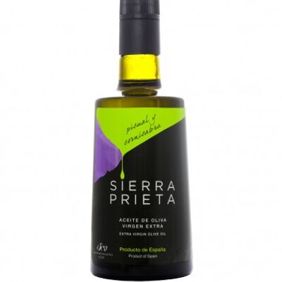 SIERRA PRIETA, Spanish Extra Virgin Olive Oil, Arbequina, First Cold Pressed, 500 ml, World-Class, International Award-Winning, High in Antioxidants, Very Low Acidity