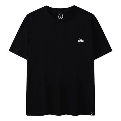 Plain oversized t-shirt Black 200Gr