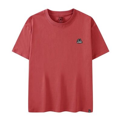 Plain oversized t-shirt Red 200Gr