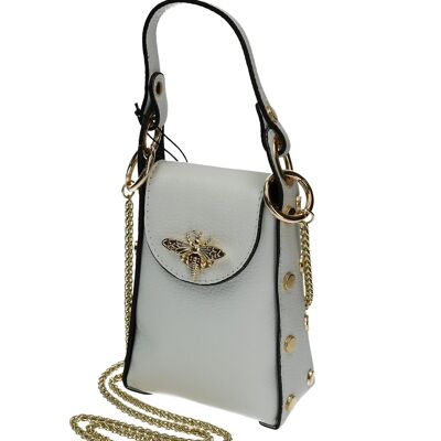 Bolso VESPA Piel Verdadera blanco + 2 colores