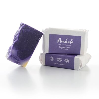 Lavender and silk soap 100 gr.