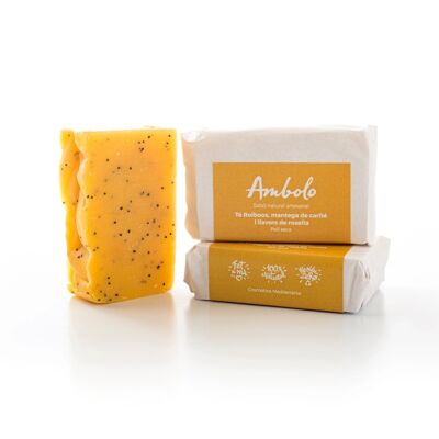 Rooibos tea soap, Carité and Poppy seed 100 gr.