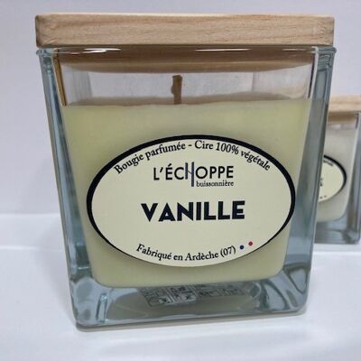 SCENTED CANDLE WAX 100% VEGETABLE SOYA - 8X8 190 G VANILLA