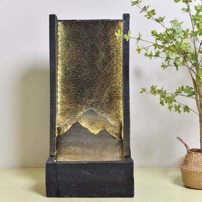 Fountain XL - Alps - Indoor and Outdoor - Large Water Wall - Colorful Cascade Flow - Relief Fountain - Decorative Gift Idea