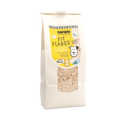 Bio-Basisfutter "Fit Flakes" für Hunde aus gekeimten Hafer- und Dinkelflocken, 1000g