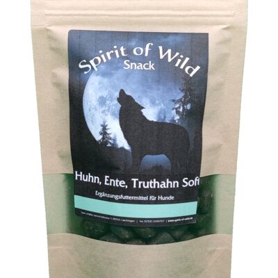Spirit of Wild Snack Huhn, Ente Truthahn Soft 150g