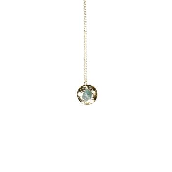 Collier medaille apatite 1