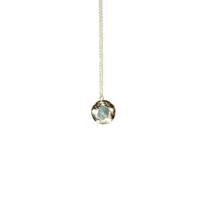 Collier medaille apatite