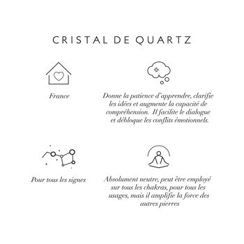 Collier chunk cristal de quartz 3