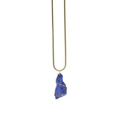 Sautoir chunk lapis lazuli