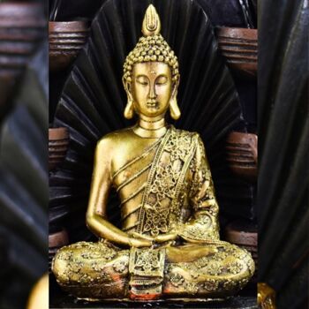 Statue Bouddha Sanci – Décoration Zen et Feng Shui – Pour Créer une Ambiance Relaxante et Spirituelle – Idée Cadeau Porte-Bonheur 2