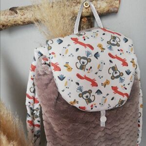 Sac à dos maternelle gris-koala