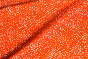 Tissu Confetti orange - Made in France 2