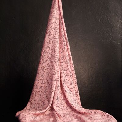 Tessuto rosa coriandoli - Prodotto in Francia