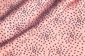 Tissu Confetti rose - Made in France 2