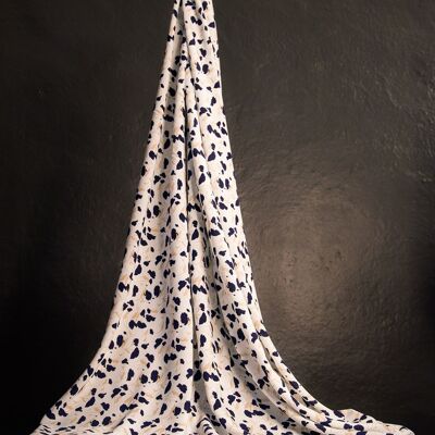 Lilly white fabric - Made in France