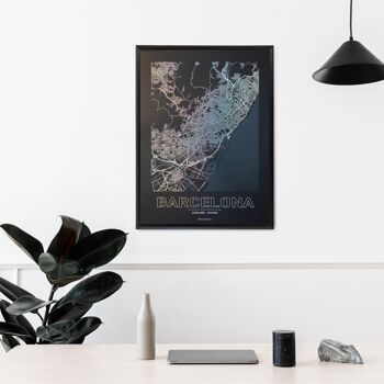 Poster Barcelona - Minimalist map - 30x40 cm 2