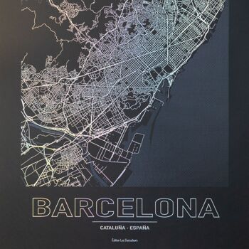 Poster Barcelona - Minimalist map - 30x40 cm 3