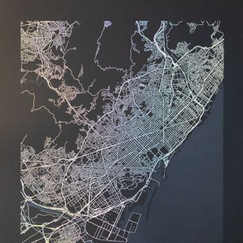 Poster Barcelona - Minimalist map - 30x40 cm 4