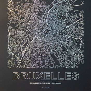Poster Bruxelles - Minimalist map - 30x40 cm 3