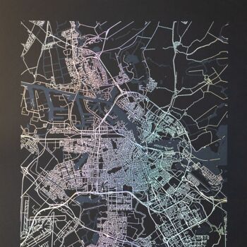 Poster Amsterdam - Minimalist map - 30x40 cm 4