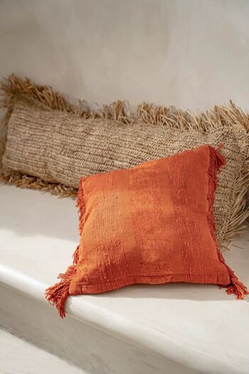 Housse de Coussin Oh My Gee - Velours Rouille - 40x40 2