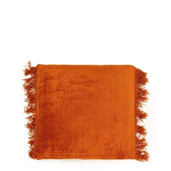 Housse de Coussin Oh My Gee - Velours Rouille - 40x40 6