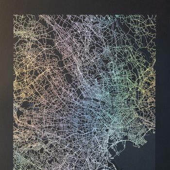Poster Tokyo - Minimalist map - 30x40 cm 4