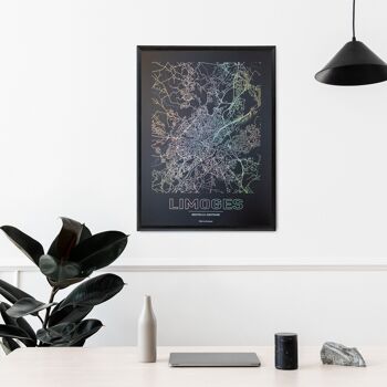 Poster Limoges - Minimalist map - 30x40 cm 2