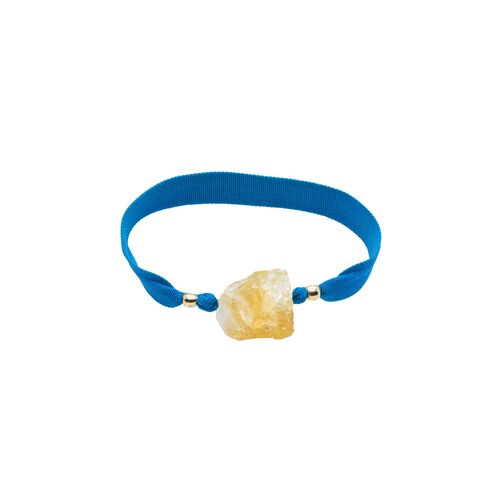 Bracelet elastique nugget citrine