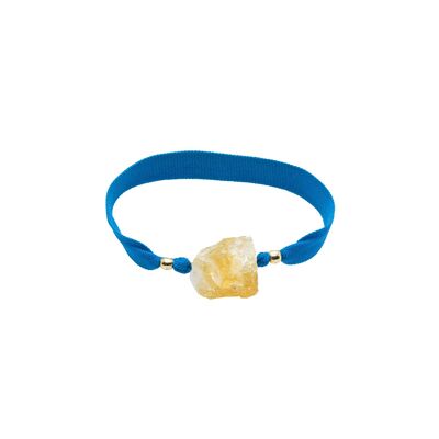 Bracelet elastique nugget citrine
