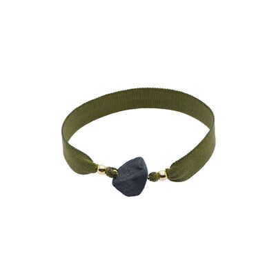 BRACCIALE ELASTICO NUGGET TORMALINA NERA